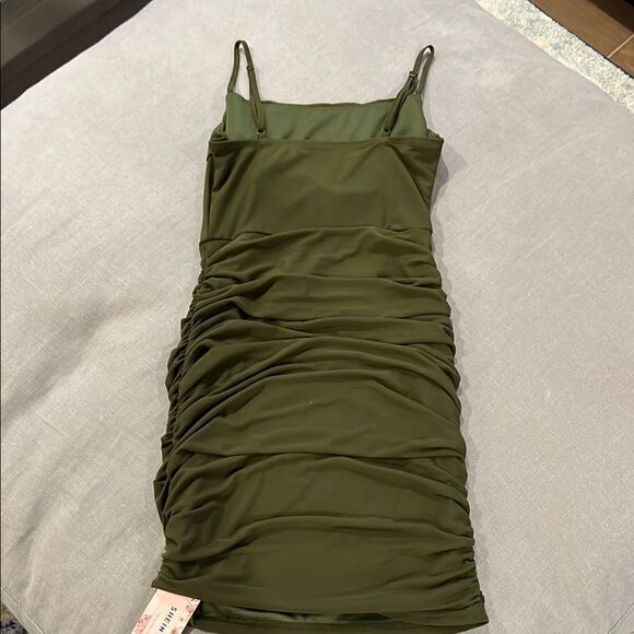 NWT Bodycon Corset Dress with Ruching - Picture 3 of 3